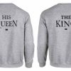 The king the queen sweatshirt back couple