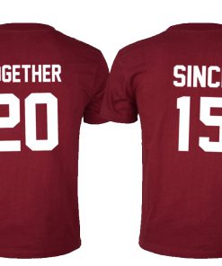 Together since shirt back couple