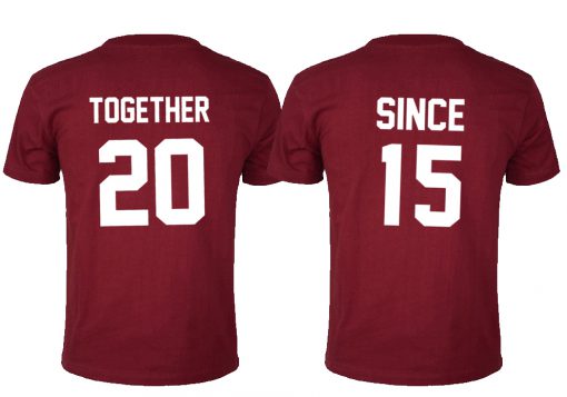 Together since shirt back couple