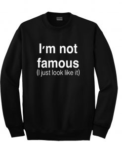 i'm not famous sweatshirt