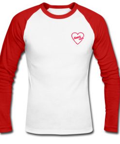 Heart club raglan shirt