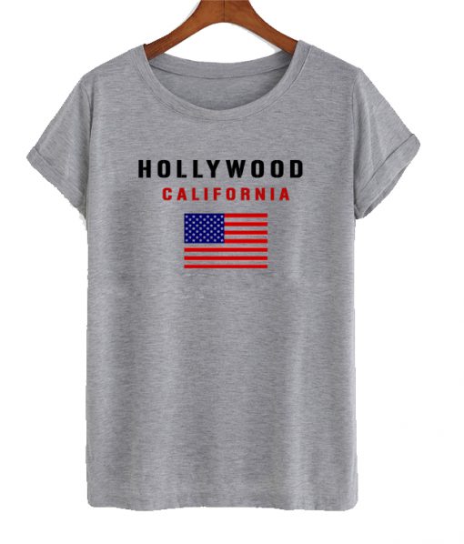 Hollywood california t shirt