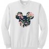 Mickey mouse head flower sweatshirt