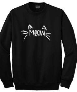 meow cat sweatshirt
