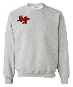 Embroidery Rose Sweatshirt