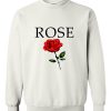 red rose flower sweatshirt