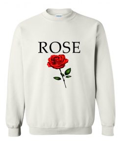 red rose flower sweatshirt