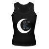 Hate You to the Moon and Back Black Tank Top