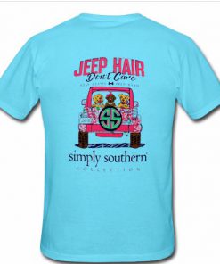 Jeep Hair Don't Care Simply Southern T Shirt back