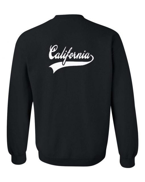 California Sweatshirt back