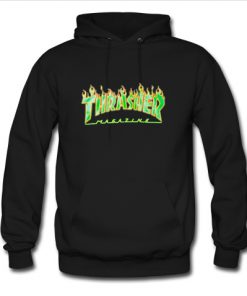 Thrasher Flame Green Hoodie