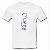 Tye dye Bart Simpson T Shirt
