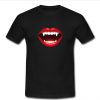 Vampire Fangs Mouth T Shirt