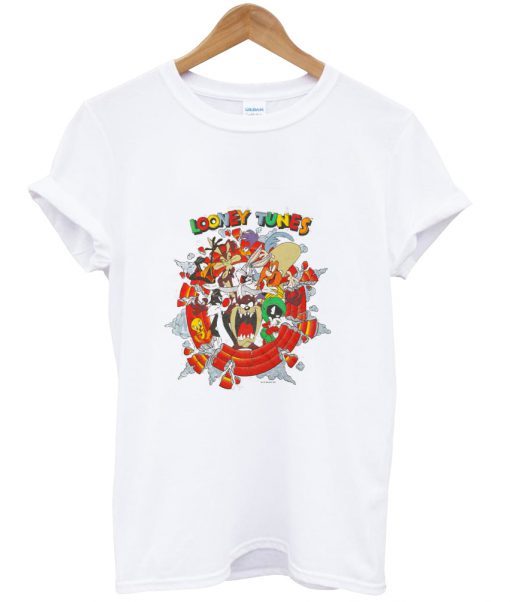 Vintage 1995 Looney Tunes Space Jam T Shirt