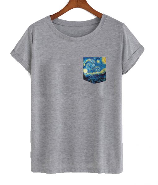 Starry Night Pocket T Shirt