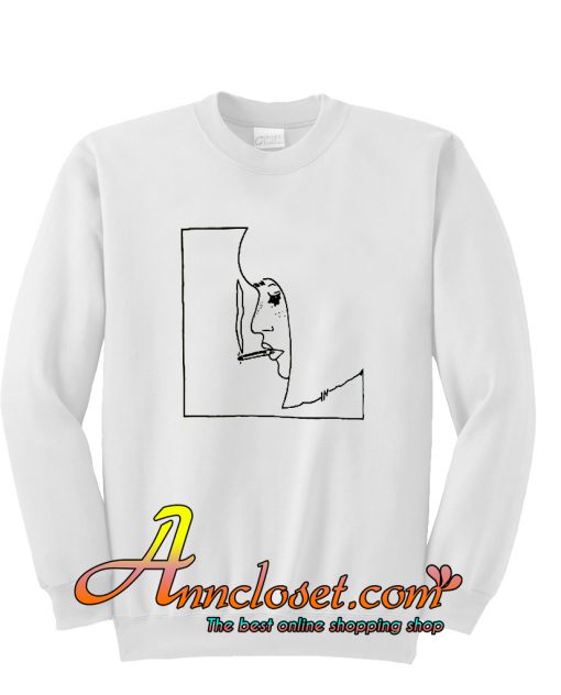 Smoke Girl Sketch Sweatshirt