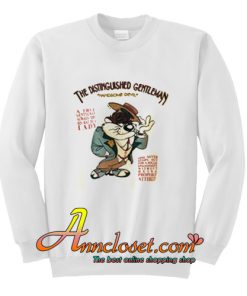 Vintage Taz The Distinguished Gentleman Handsome Devil Sweatshirt