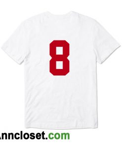 Number 8 T-Shirt BACK