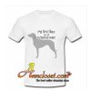 Baby Onesie 'My Brother Is A Weimaraner' tshirt