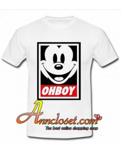 Oh Boy Mickey Mouse Obey Inspired tshirt