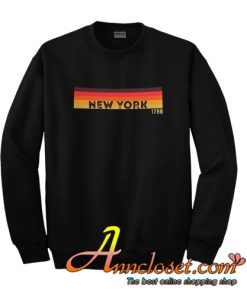 Retro 1970s Style New York Funny Home State T-Shirt Gift Retro New York sweatshirt