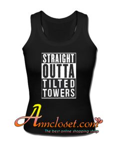Straight Outta Tilted Towers Fortnite Gamer Youth tank tops