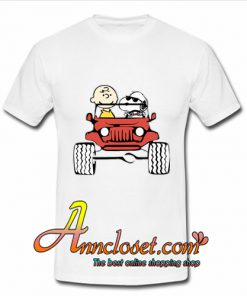 Jeep They Are Snoopy And Charlie Brown tshirt