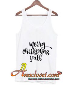 Merry Christmas Y'all, Southern tank top