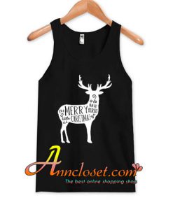 Merry Christmas,Ladies Christmas tank tops, woman reindeer tank top,have yourself a merry little Christmas top,Christmas tank top
