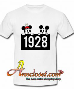 1928 Mickey and Minnie Mouse tshirt