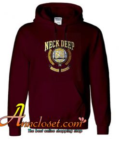 Neck Deep hoodie maroon