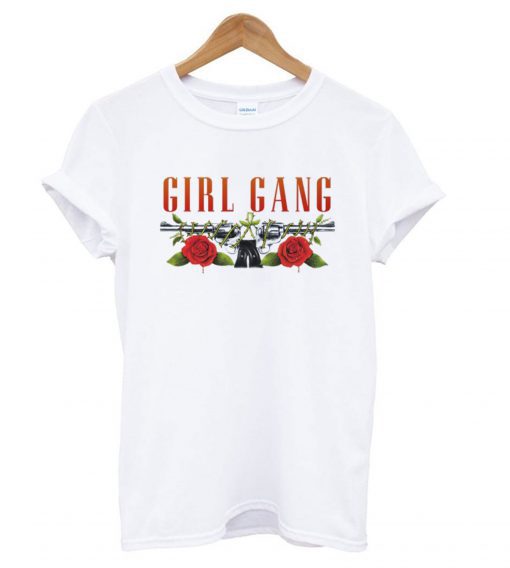 Girl Gang Roses T shirt