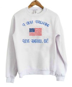 I Just Freaking Love America OK! Sweatshirt