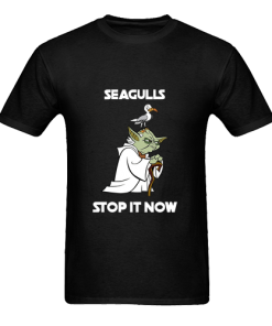 Yoda Seagulls stop it now T-Shirt black
