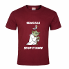 Yoda Seagulls stop it now T-Shirt maroon