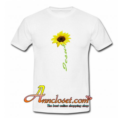 Jesus Sunflower T-Shirt At