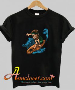 Leprechaun Surfing T Shirt At