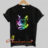 Rainbow Music Cat T-Shirt At