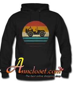 Retro Vintage Jeep Lover Owner Gift Hoodie At