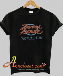 Vintage 1978 David Bowie World Tour T-Shirt At