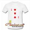 3 Love Heart Card Poker T-shirt At