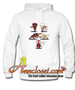 Deadpool and Saitama fusion dance One Punch Hoodie At