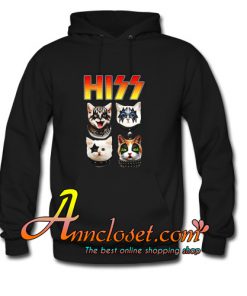 Hiss Kiss Hiss Cat Hoodie At