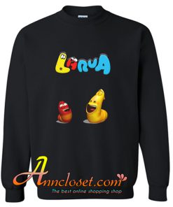 LArva Cartoon Black Sweatshirt At