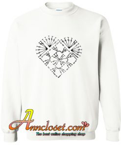 Nice Crochet heart chart Sweatshirt At