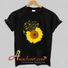 Sunflower Marijuana leaf Weed T-Shirt At
