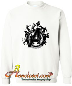 Avengers Endgame Hero Circle Sweatshirt At