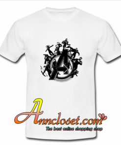 Avengers Endgame Hero Circle T Shirt At