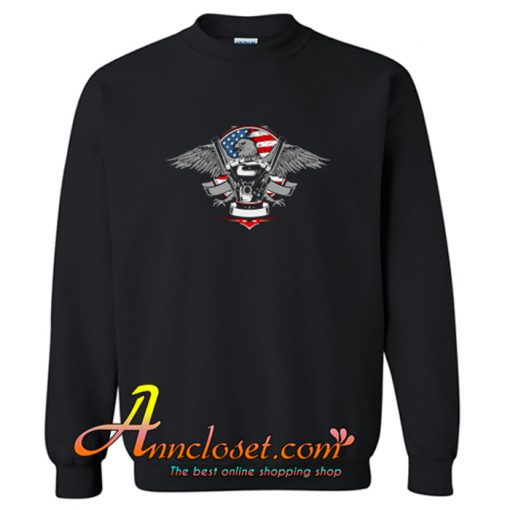 American Eagle Machine Crewneck Sweatshirt At - anncloset.com