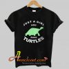 Cute Turtle Just A Girl Who Loves Turtles Slim Fit T Shirt At